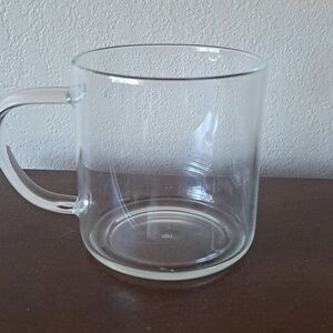 LUXU Coffee Mug Clear Glass 12 Ounce ANTI-SCALD